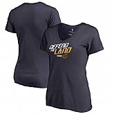 Women Cleveland Cavaliers Fanatics Branded 2018 NBA Playoffs Slogan Plus Size V Neck T-Shirt Navy,baseball caps,new era cap wholesale,wholesale hats